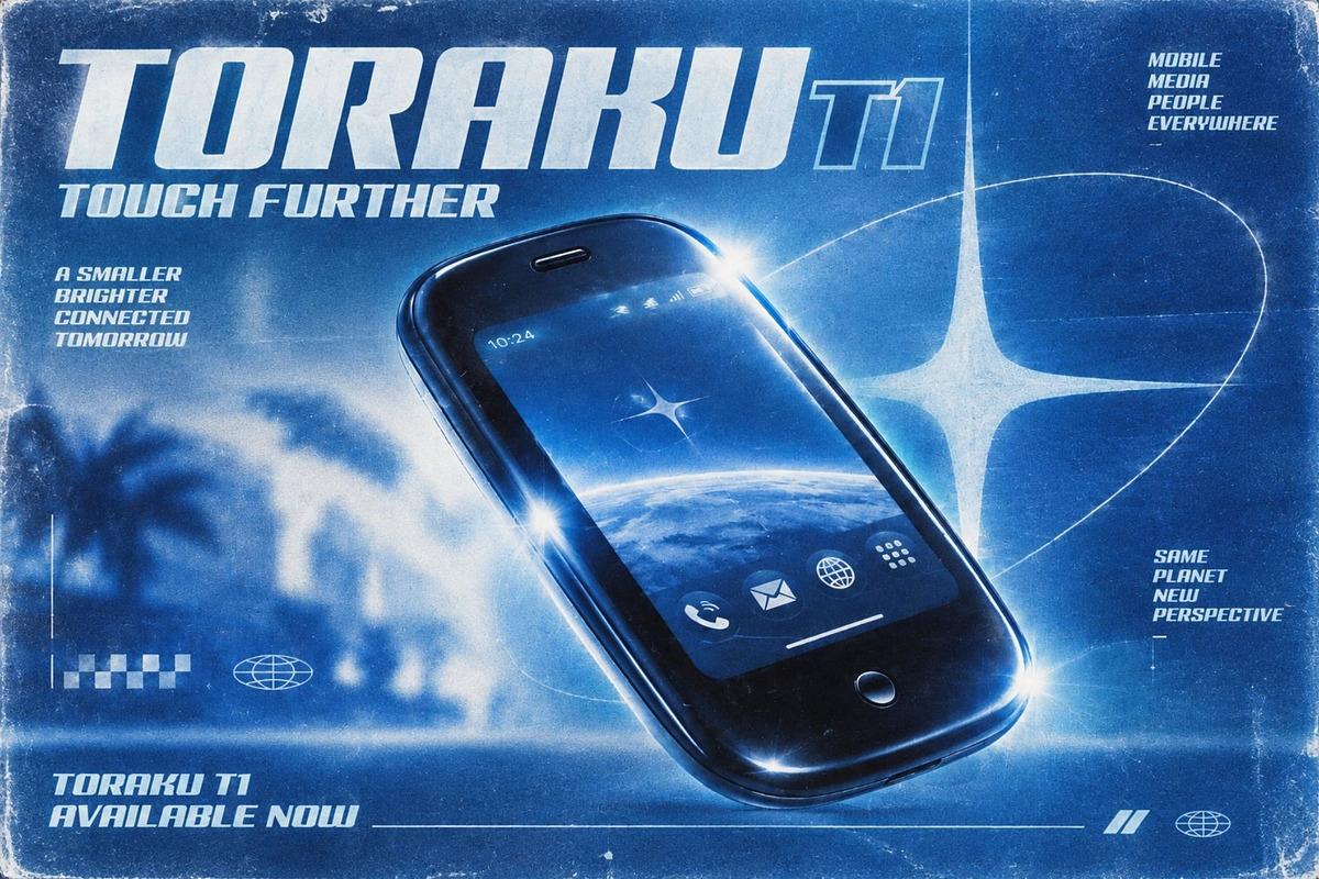 Toraku - Futuristic Y2K Display, a Sans Serif Font by HipFonts (Photo 9 of 9)