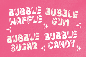 Bubble Sugar Decorative Font