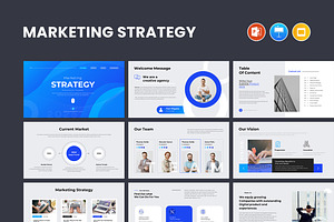 Marketing Strategy Presentation, a Marketing Template by CreativeSlides