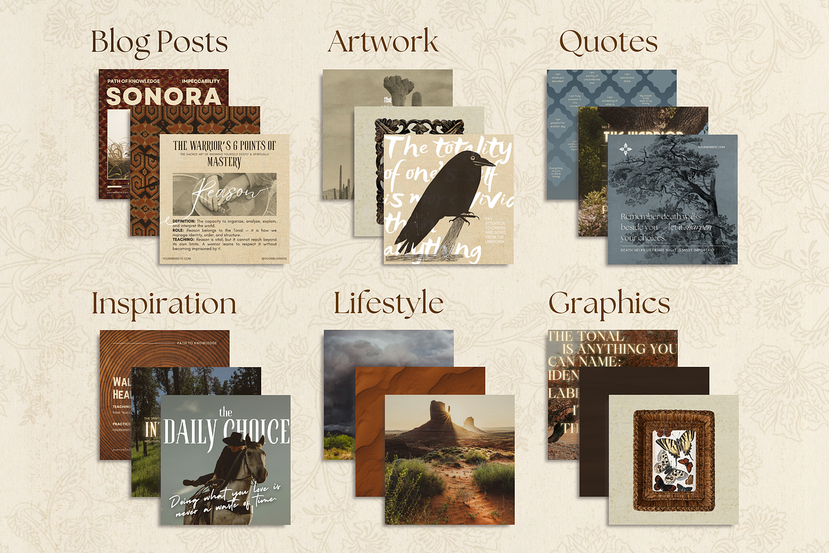 The Warrior Template Bundle, a Social Media Template by The Flossy Finch (Photo 14 of 24)