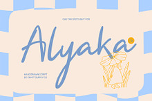 CS Alyaka – Handwritten Script