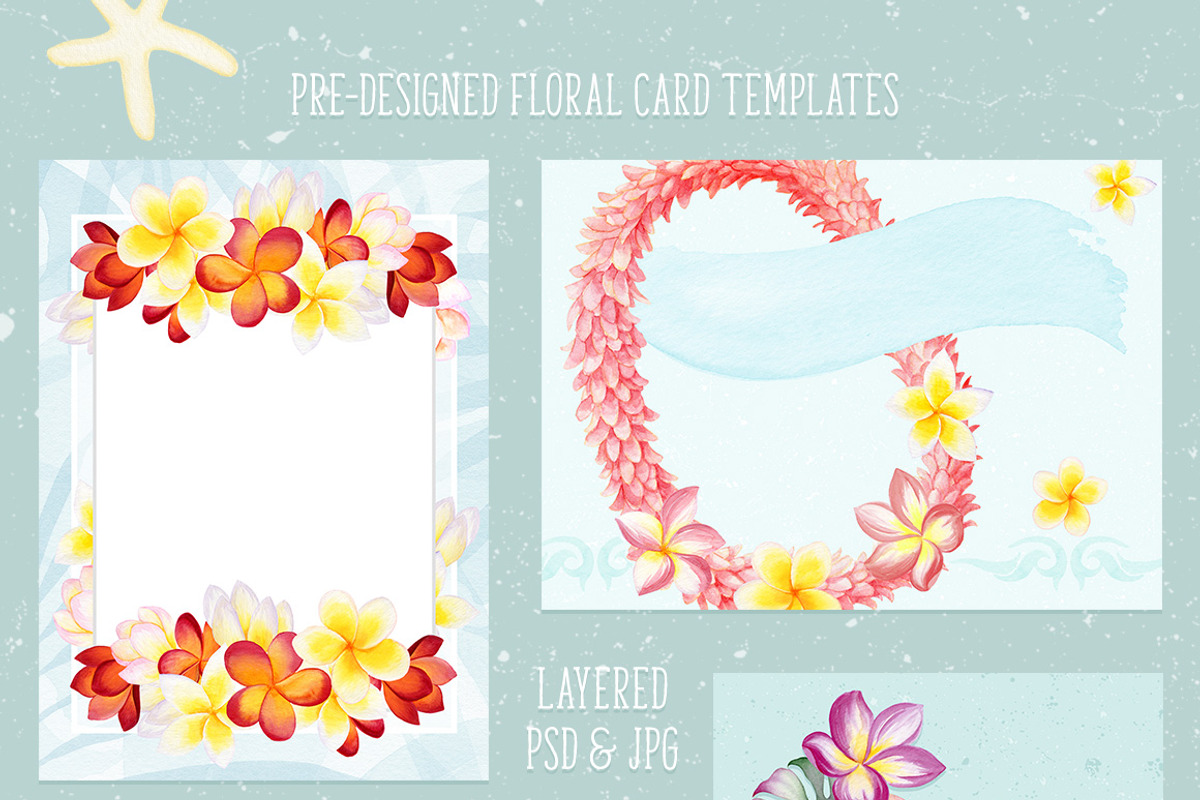 Tropical Watercolor Flowers Bundle, an Illustration by Watercolor Nomads (Photo 7 of 13)