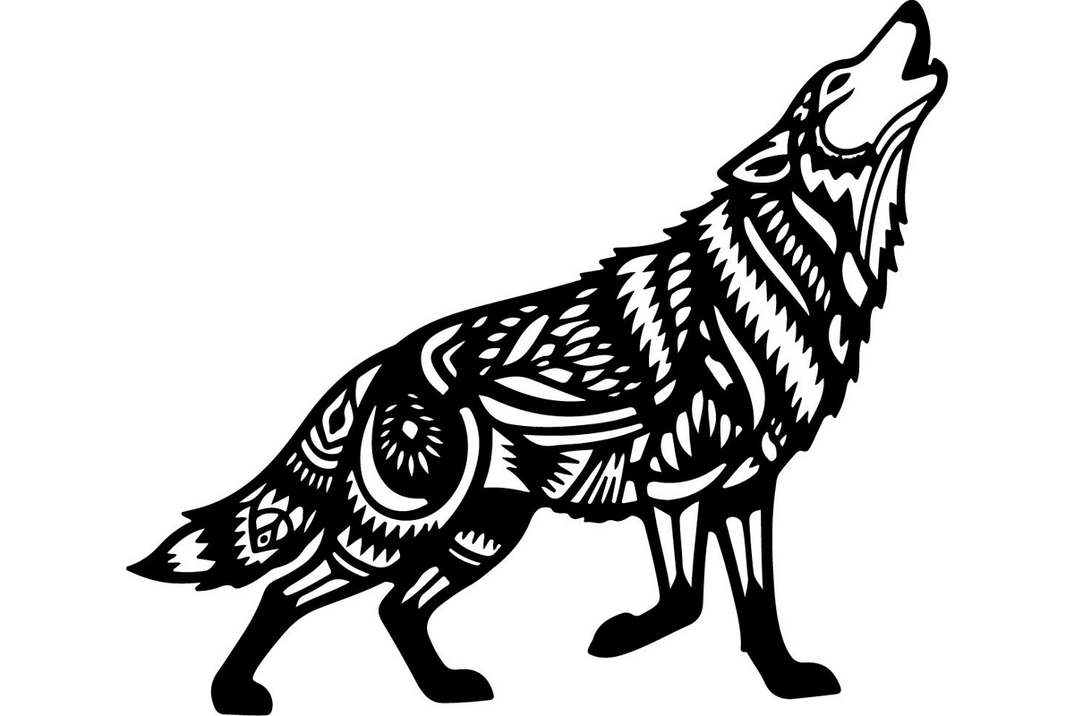 Wolf Silhouette Vector Bundle, an Animal Illustration by Designer_Momina (Photo 9 of 21)
