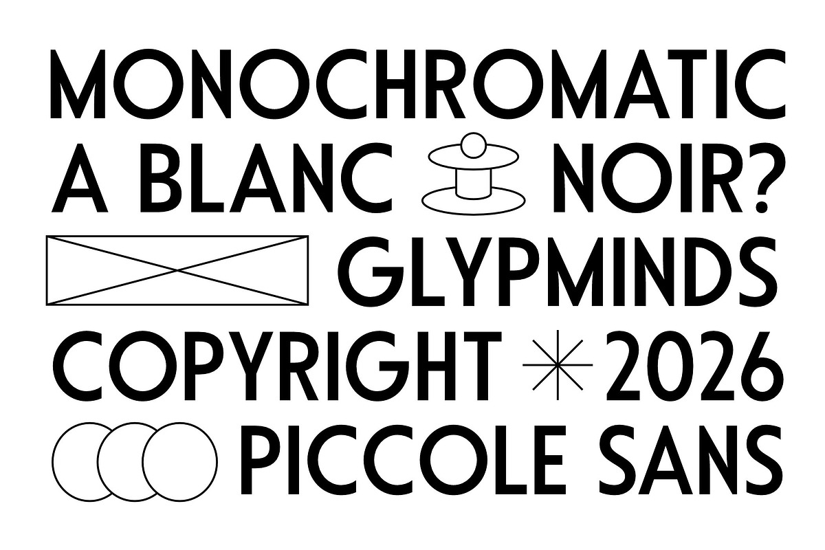Piccole Font, a Sans Serif Font by Glyphminds Studios (Photo 3 of 10)