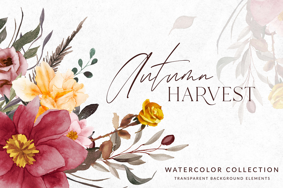 Fragrant Harvest - Fall Clipart, an Illustration by The Autumn Rabbit Ltd (Photo 5 of 11)