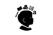 50 Education Learning Silhouette Bun, an Illustration by Creativeshirt (Thumbnail 41 of 51)