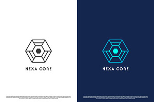 Hexagon Core Logo Design Icon, a Branding & Logo Template by Morvana Crew