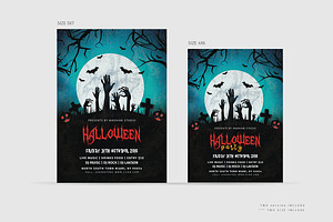 Vintage Halloween Party Flyer V3, a Flyer Template by Madhabi Studio