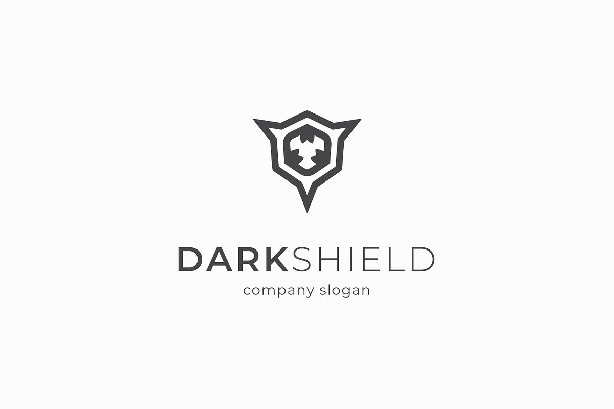 Dark Shield Logo, a Branding & Logo Template by Sarten