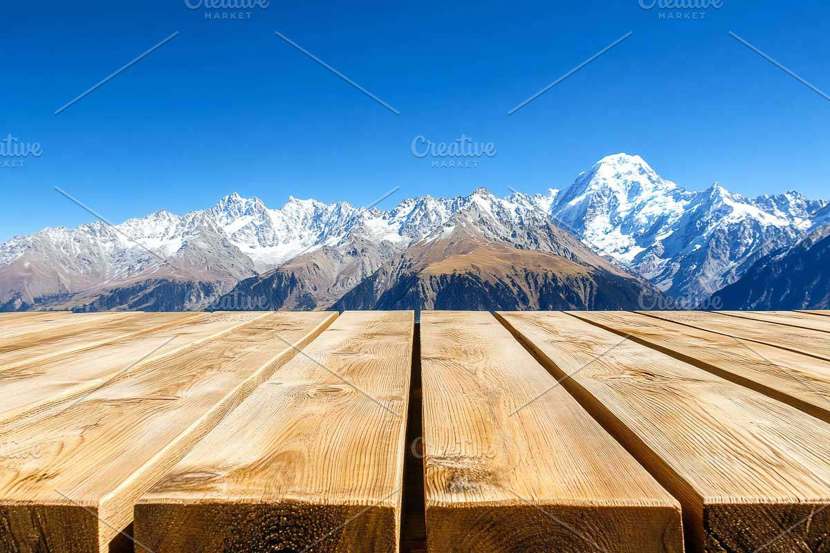 Empty Wooden Tabletop PNG, a Templates & Theme by VetalStock (Photo 2 of 2)