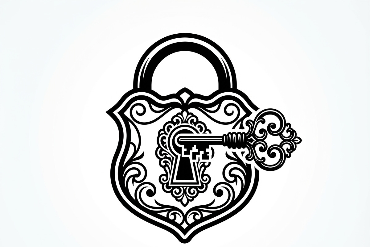 60 Ornate Key and Lock Silhouette, a Technology Illustration by Amazin_art (Photo 4 of 21)