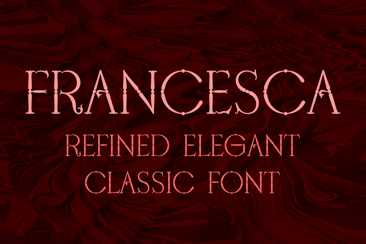 Francesca, a Font by 2DTypo (Photo 1 of 3)