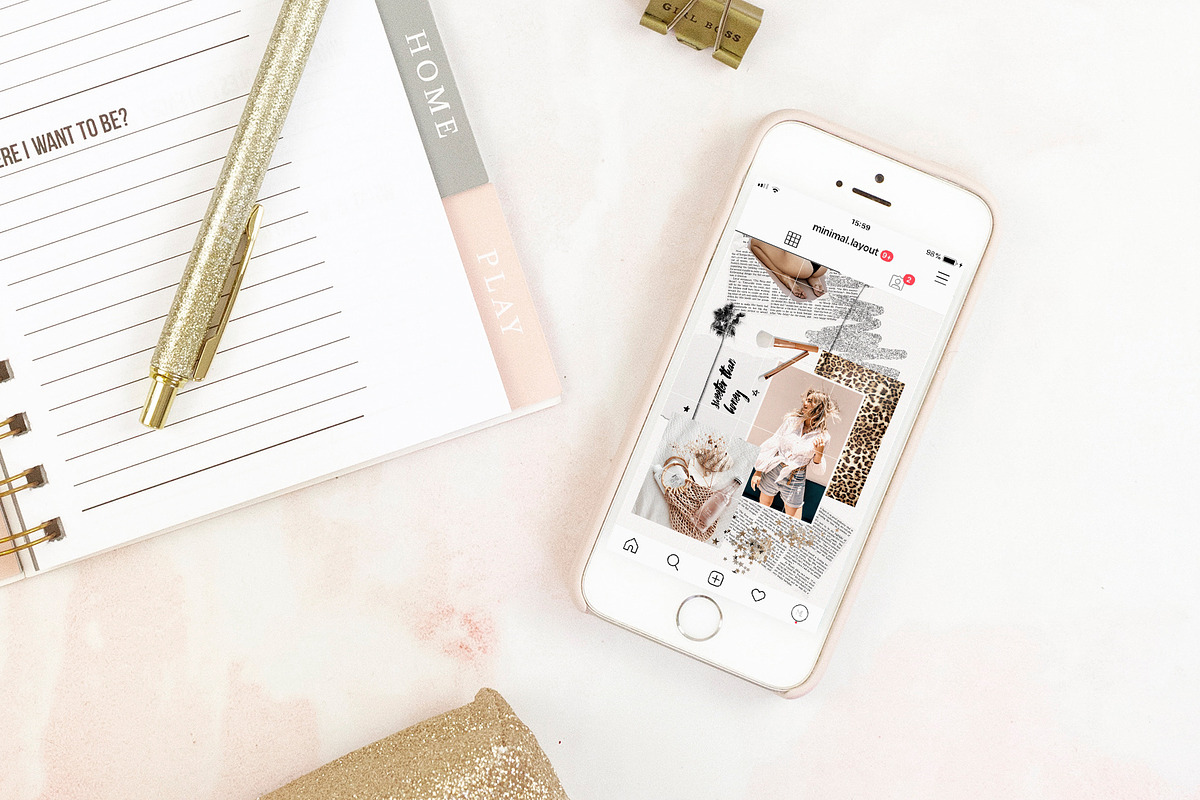 Glam Instagram Puzzle, a Social Media Template by Marie T (Photo 6 of 8)