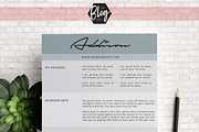 Blog Media Kit - 2 Page 'Addison', a Marketing Template by Kimi Kinsey (Thumbnail 2 of 2)