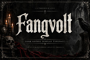 Fangvolt – Dark Gothic Display Font, a Blackletter Font by Wow Magic (Thumbnail 1 of 5)