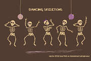 Disco Skeletons Halloween Collection, a Pattern Graphic by Zim Varezhkin (Thumbnail 6 of 6)