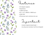 Wildflowers Meadow Seamless, an Illustration by Mashimara (Thumbnail 3 of 4)