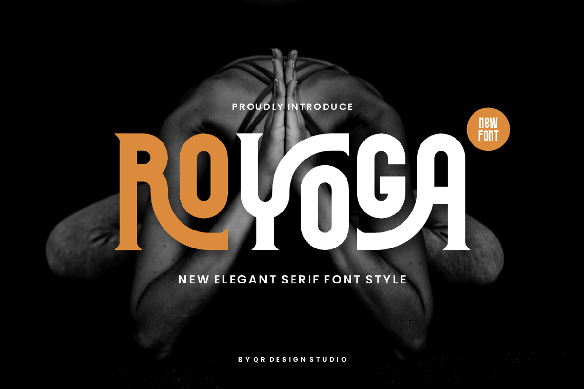 Royoga - Elegant Serif & Yoga Font, a Serif Font by QR Design Studio (Photo 1 of 9)