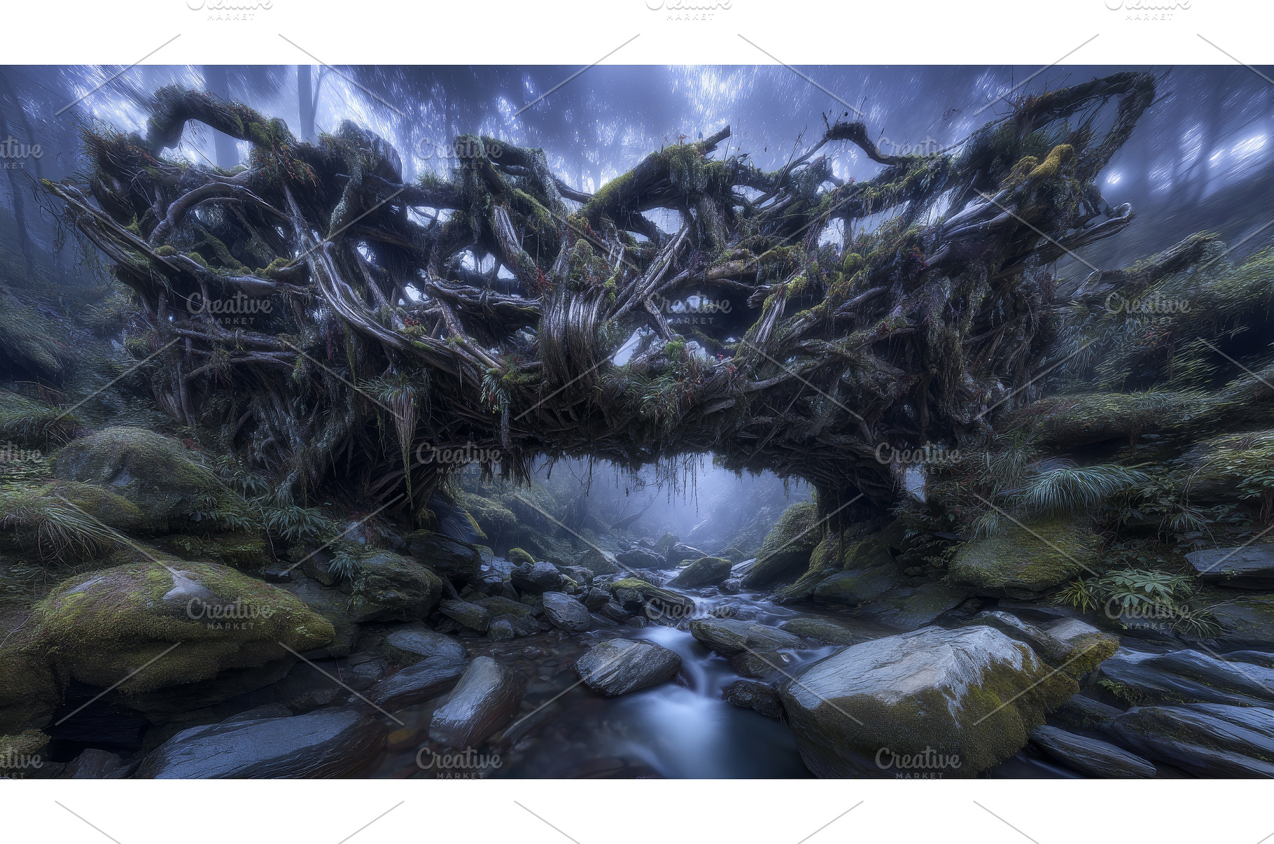 Tropical forest scenery featuring an, a Nature Photo by ZinetroN