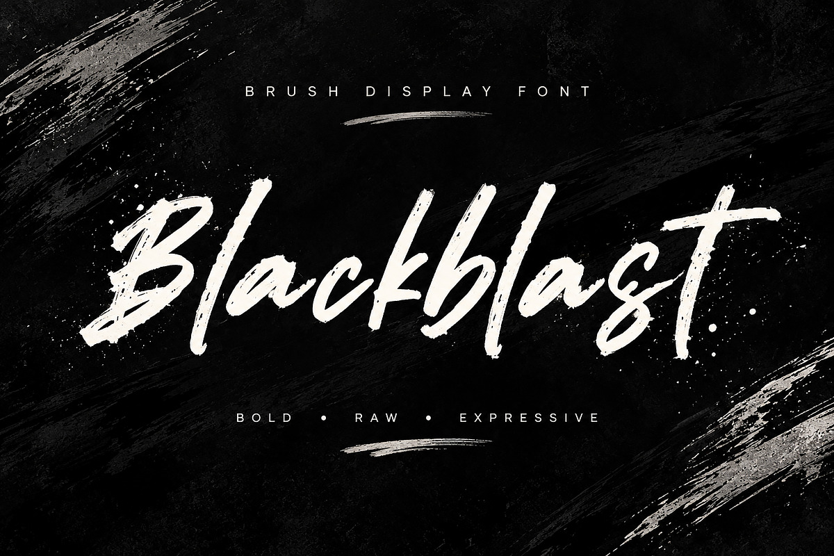 Blackblast, a Script Font by Wow Magic (Photo 1 of 4)