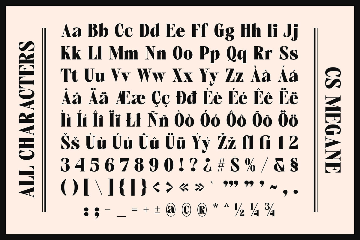 CS Megane – Bold Font, a Serif Font by Craft Supply Co. (Photo 8 of 8)