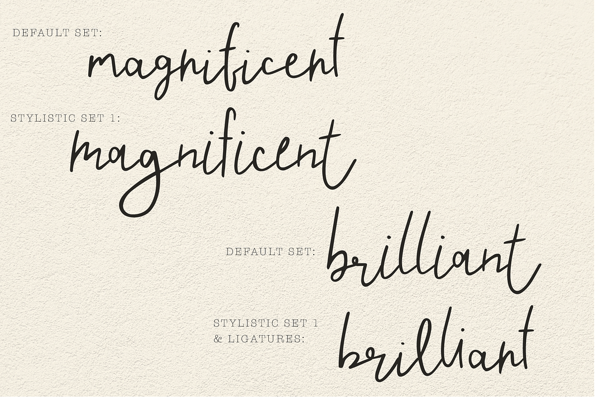 Champagne Flute Calligraphy Font, a Script Font by Kellie Jayne Studio (Photo 10 of 10)