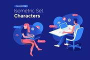 Isometric illustration kit - People, a Templates & Theme by Formfrom (Thumbnail 33 of 34)