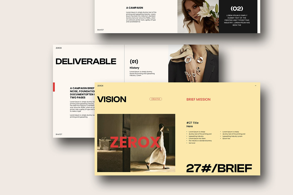 Zerox Brief Campaign Presentation, a Presentation Template by Studio Artisan (Photo 7 of 8)