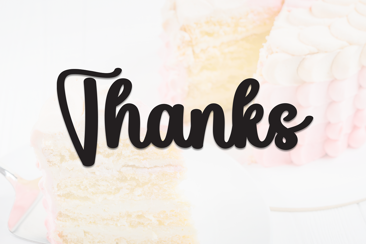 Cake Dacquoise | Script Font, a Handwritten Font by Scratchones (Photo 8 of 8)