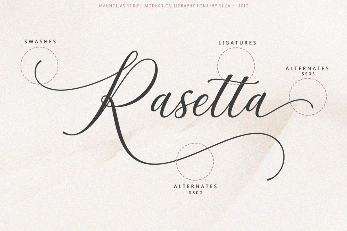 Magnolias Script, a Script Font by Suza Studio (Photo 9 of 10)