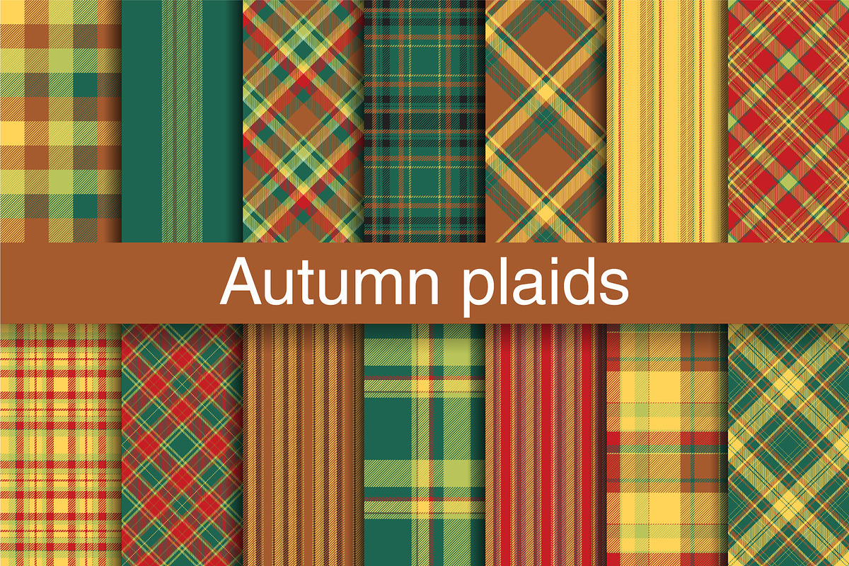 #31 Autumn Plaid Pattern Design, a Pattern Graphic by Plaid4You (Photo 1 of 8)