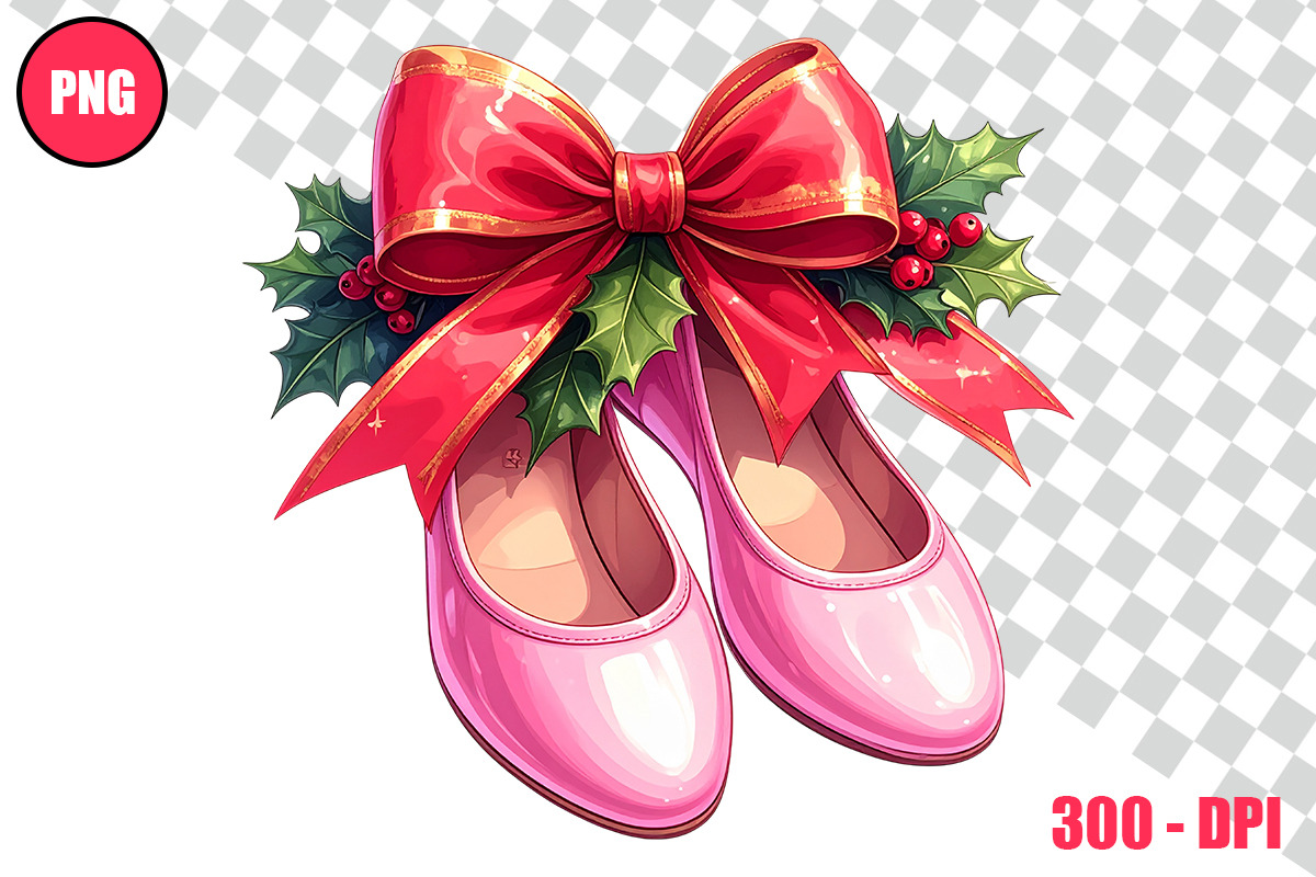 Christmas Ballet Slippers Cliparts, a Person Illustration by taramija (Photo 2 of 26)