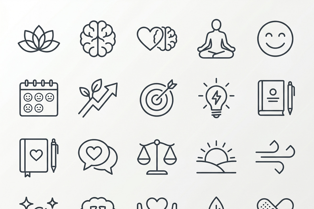 Bundles Outline Mental Growth Icons, an Outline Icon by adenpinkstore (Photo 1 of 22)