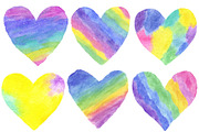 Watercolor Valentine Day Hearts Clip, an Illustration by Designworld (Thumbnail 5 of 5)