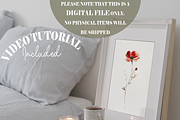 2:3 frame video mockup, wall art mp4, a Household Mockup by Pixelkrafter (Thumbnail 4 of 4)