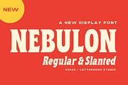 Nebulon - Bold Display Font, a Serif Font by Letterhend Studio (Thumbnail 1 of 9)