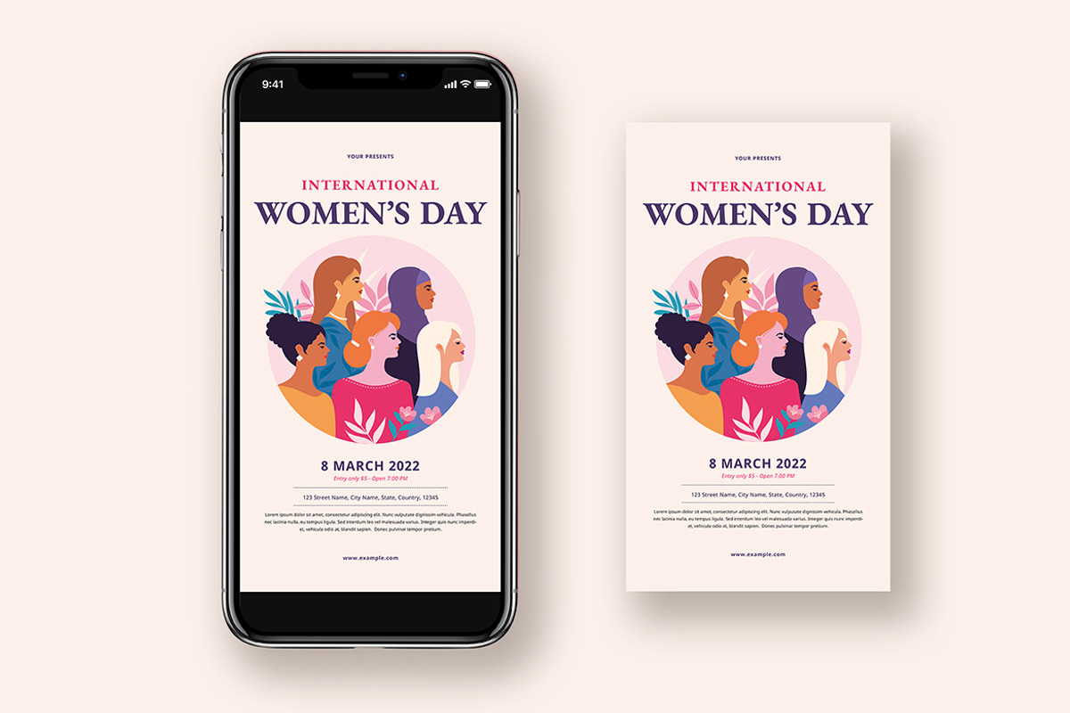 International Women's Day Flyer Set, a Flyer Template by Esui Studio (Photo 3 of 4)