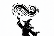 silhouette a mysterious wizard, an Illustration by Amazin_art (Thumbnail 6 of 19)