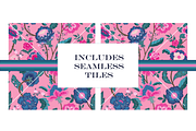 Wild Bohemian Pink Teal Patterns, a Pattern Graphic by RachelStudio (Thumbnail 8 of 9)