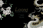 Loong. Seamless Patterns, a Pattern Graphic by Irina Dolgikh (Thumbnail 1 of 15)