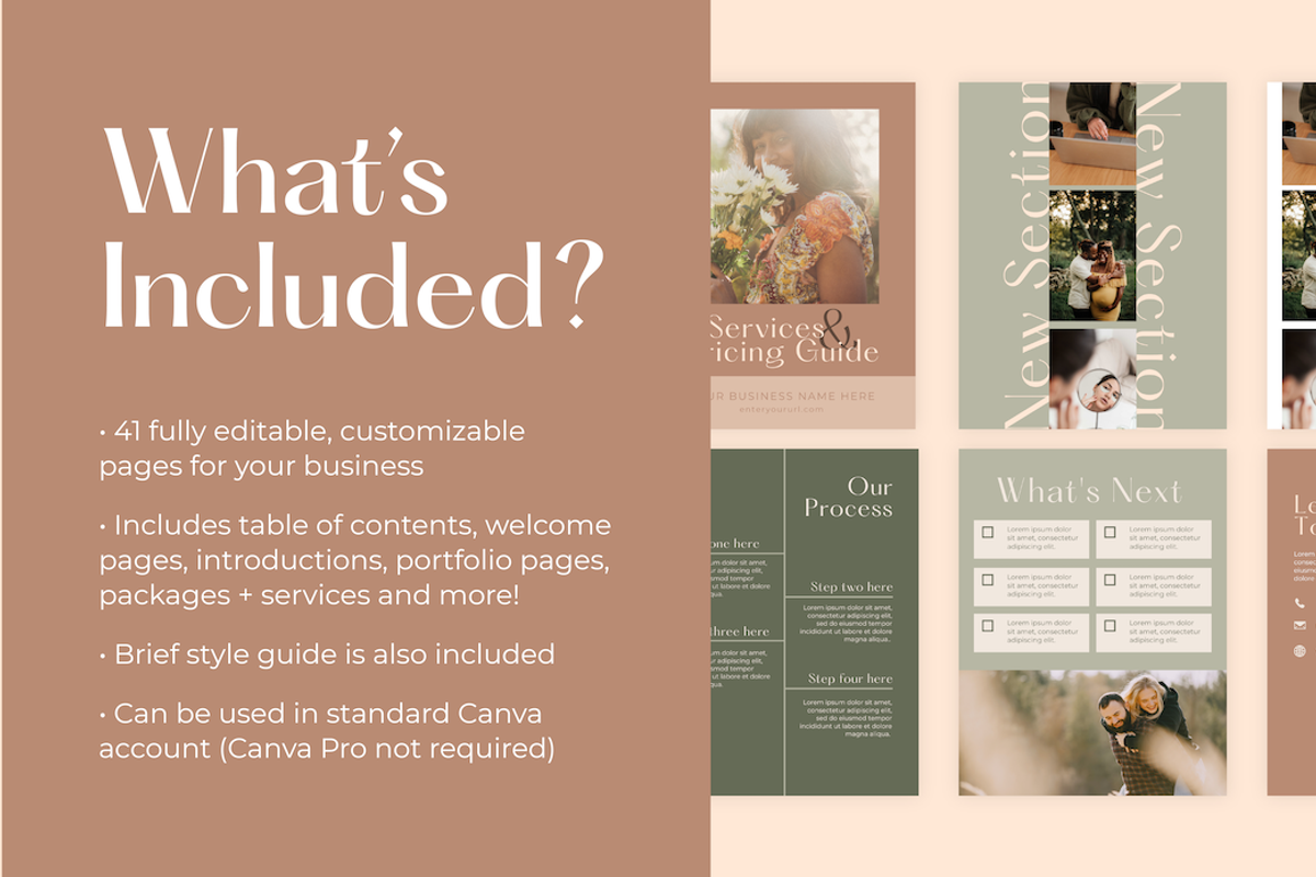 Services and Pricing Guide, a Templates & Theme by LRG Designs (Photo 2 of 5)