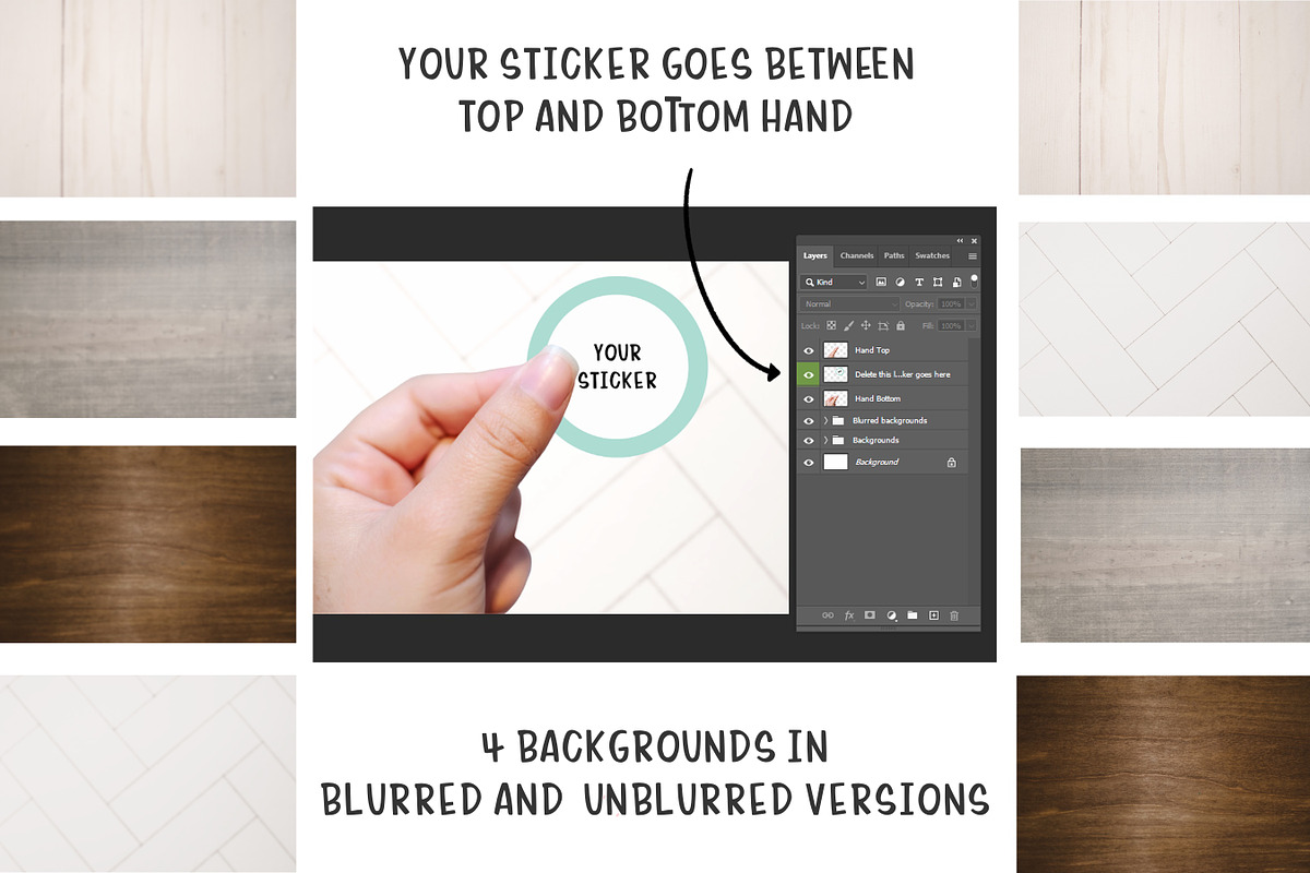 Sticker mock up | Hand mock up, a Product Mockup by Brushed Rose (Photo 3 of 3)
