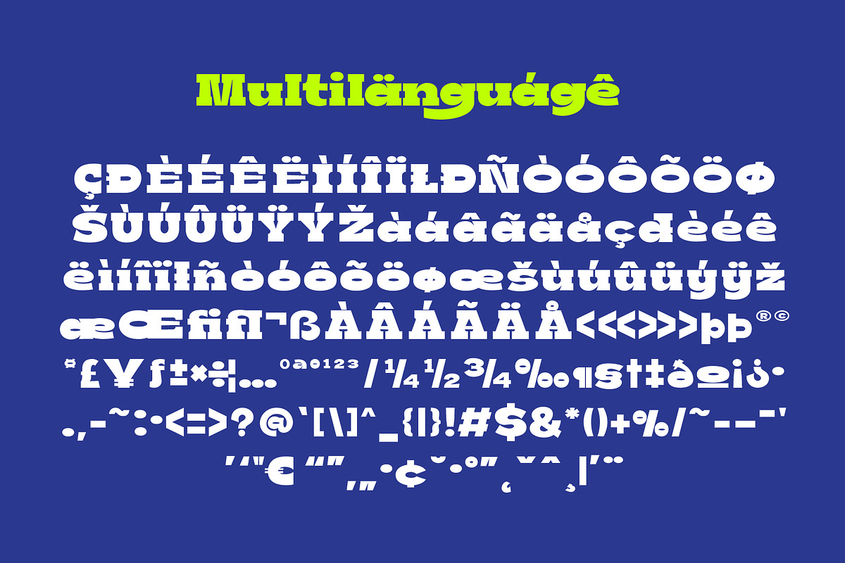 Boldie Slab Font Width, a Slab Serif Font by Fortunes Co (Photo 7 of 12)