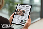 Front Page Newspaper Template, a Magazine Template by ZoloDesignHub (Thumbnail 4 of 7)