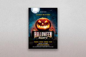 Halloween Party, a Flyer Template by DesignWorkz