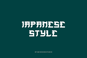 Qamuin - Japanese Typeface Font