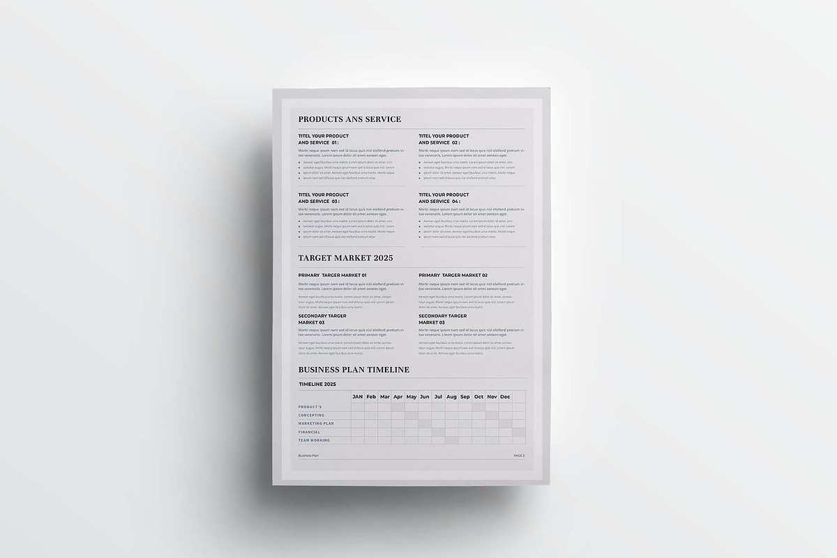 Business Plan | MS Word & Indesign, a Stationery Template by design_hut (Photo 5 of 7)