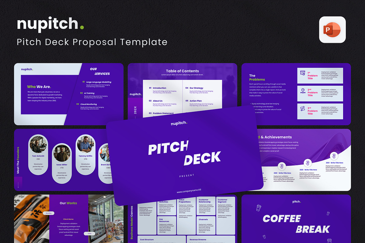 NewPitch - Pitch Deck Professional, a Presentation Template by UX Dummy (Photo 1 of 2)