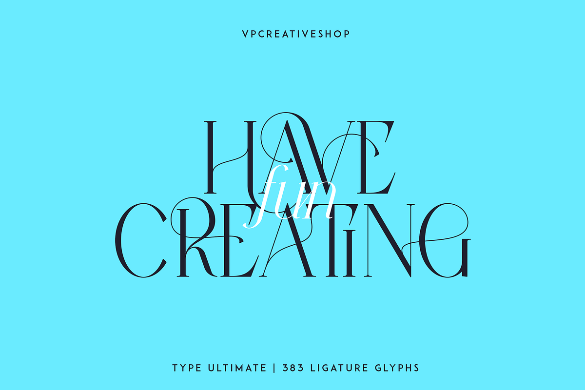 Type Ultimate - serif logo font, a Serif Font by VP Fonts (Photo 23 of 24)
