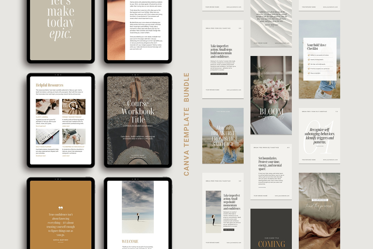 Clean, Modern Canva Template Bundle